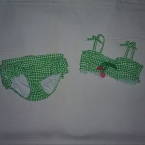 Crazy 8 cherry swim wear 6-12  months EUC